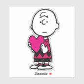 Erdnüsse | Valentinstag | Herz Charlie Brown Aufkleber (Blatt)