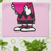 Erdnüsse | Valentinstag | Herz Charlie Brown Geschirrtuch (Gefaltet)