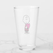 Erdnüsse | Valentinstag | Herz Charlie Brown Glas (Rückseite)