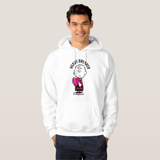 Erdnüsse | Valentinstag | Herz Charlie Brown Hoodie (Vorne ganz)