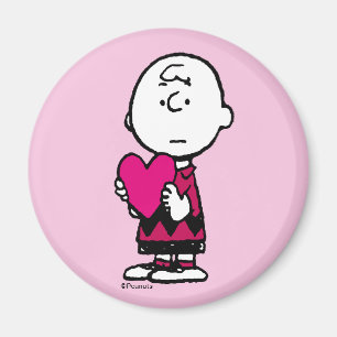 Erdnüsse Valentinstag Herz Charlie Brown Magnet