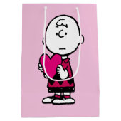 Erdnüsse | Valentinstag | Herz Charlie Brown Mittlere Geschenktüte (Rückseite)