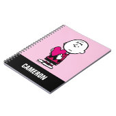 Erdnüsse | Valentinstag | Herz Charlie Brown Notizblock (Linke Seite)