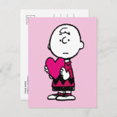 Erdnüsse | Valentinstag | Herz Charlie Brown Postkarte (Vorne/Hinten)