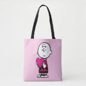 Erdnüsse | Valentinstag | Herz Charlie Brown Tasche (Vorderseite)