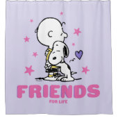 Erdnüsse | Valentinstag | Lebensfreunde Duschvorhang (Vorderseite)