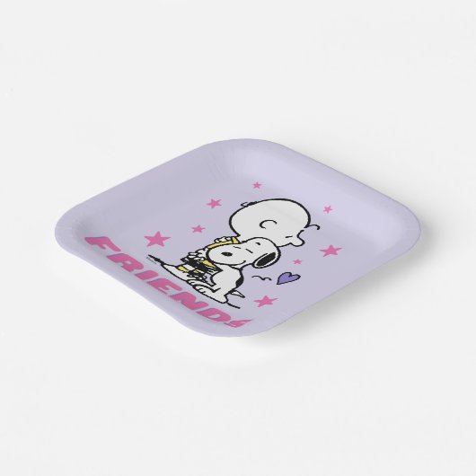 Erdnüsse | Valentinstag | Lebensfreunde Pappteller (Gewinkelt)