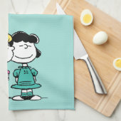 Erdnüsse | Valentinstag | Lucy & Schroeder Kiss Geschirrtuch (Viertel Falte)