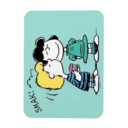 Erdnüsse | Valentinstag | Lucy & Schroeder Kiss Magnet (Vertikal)