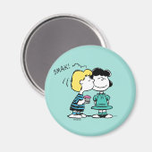 Erdnüsse | Valentinstag | Lucy & Schroeder Kiss Magnet (Vorderseite/Rückseite)