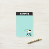 Erdnüsse | Valentinstag | Lucy & Schroeder Kiss Post-it Klebezettel (Auf Schreibtisch)