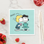 Erdnüsse | Valentinstag | Lucy & Schroeder Kiss Serviette (Beispiel)