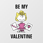 Erdnüsse | Valentinstag | Sally Valentines Fensteraufkleber (Blatt)