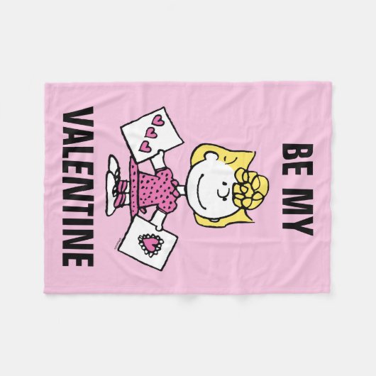 Erdnüsse | Valentinstag | Sally Valentines Fleecedecke (Vorderseite (Horizontal))