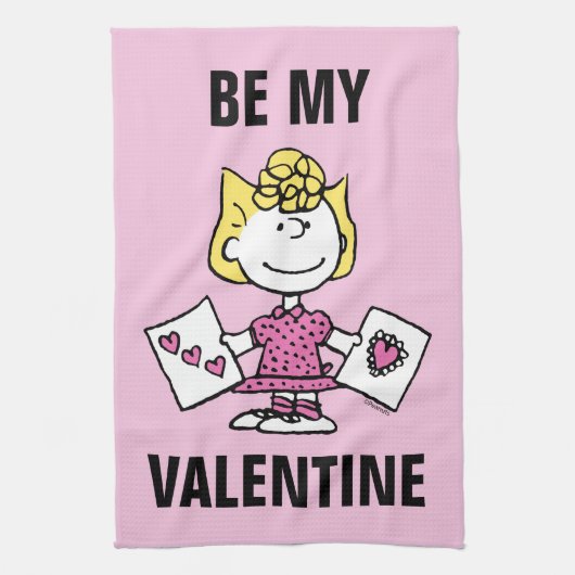 Erdnüsse | Valentinstag | Sally Valentines Geschirrtuch (Vertikal)