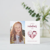 Erdnüsse | Valentinstag | Schroeder & Lucy Postkarte (Stehend Vorderseite)
