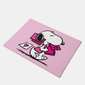 Erdnüsse | Valentinstag | Snoopie mit Valentinen Fußmatte (Schrägansicht)