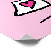 Erdnüsse | Valentinstag | Snoopie mit Valentinen Poster (Ecke)