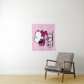 Erdnüsse | Valentinstag | Snoopie mit Valentinen Wandteppich (Beispiel)