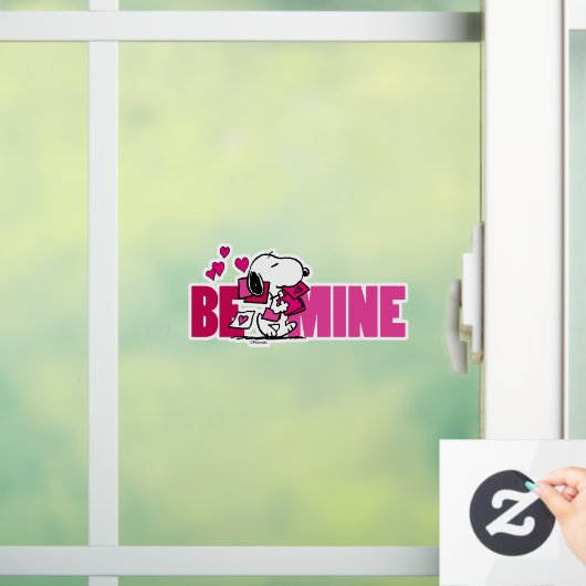 Erdnüsse | Valentinstag | Snoopy Be Mine Fensteraufkleber (Zuhause)