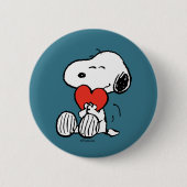 Erdnüsse | Valentinstag | Snoopy Heart Hug Button (Vorderseite)