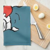 Erdnüsse | Valentinstag | Snoopy Heart Hug Geschirrtuch (Viertel Falte)