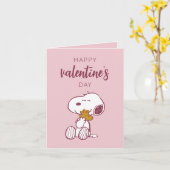 Erdnüsse | Valentinstag | Snoopy Heart Hug Karte (Gelbe Blume)