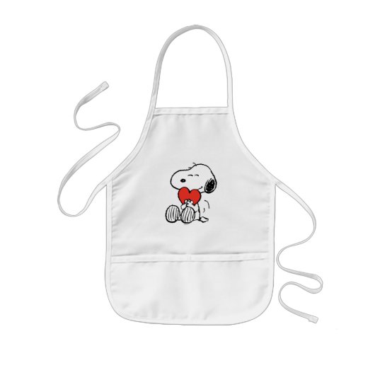 Erdnüsse | Valentinstag | Snoopy Heart Hug Kinderschürze (Vorne)