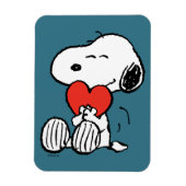 Erdnüsse | Valentinstag | Snoopy Heart Hug Magnet (Vertikal)