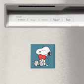 Erdnüsse | Valentinstag | Snoopy Heart Hug Magnet (In Situ (Geschirrspüler))