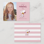 Erdnüsse | Valentinstag | Snoopy Heart Hug Mitteilungskarte (Vorne/Hinten)