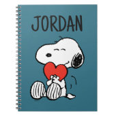 Erdnüsse | Valentinstag | Snoopy Heart Hug Notizblock (Vorderseite)