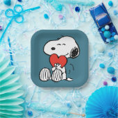 Erdnüsse | Valentinstag | Snoopy Heart Hug Pappteller (Party)