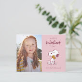 Erdnüsse | Valentinstag | Snoopy Heart Hug Postkarte (Stehend Vorderseite)