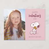 Erdnüsse | Valentinstag | Snoopy Heart Hug Postkarte (Vorderseite)