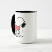 Erdnüsse | Valentinstag | Snoopy Heart Hug Tasse (Vorderseite Links)