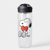 Erdnüsse | Valentinstag | Snoopy Heart Hug Trinkflasche (Vorderseite)