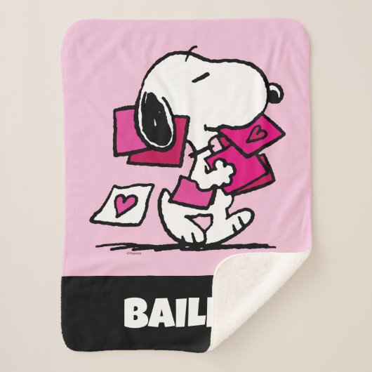 Erdnüsse | Valentinstag | Snoopy Sherpadecke (Vorderseite)