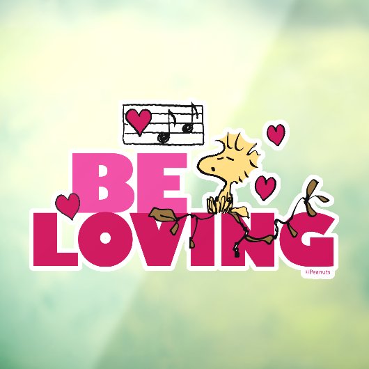 Erdnüsse | Valentinstag | Woodstock Love Fensteraufkleber (Blatt 3)