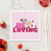 Erdnüsse | Valentinstag | Woodstock Love Serviette (Beispiel)