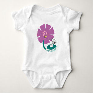 Erdnüsse Veranschaulichung der Lila Blume der Na Baby Strampler