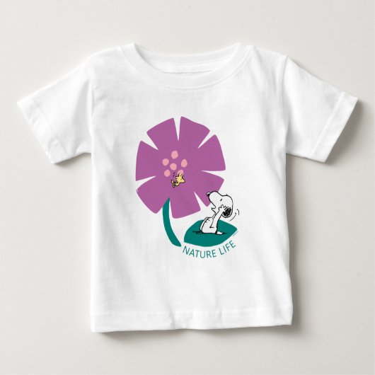 Erdnüsse | Veranschaulichung der Lila Blume der Na Baby T-shirt (Vorderseite)