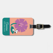 Erdnüsse | Veranschaulichung der Lila Blume der Na Gepäckanhänger (Vorderseite horizontal)