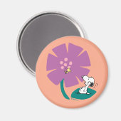 Erdnüsse | Veranschaulichung der Lila Blume der Na Magnet (Vorderseite/Rückseite)