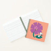 Erdnüsse | Veranschaulichung der Lila Blume der Na Notizblock (Innenseite)