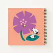 Erdnüsse | Veranschaulichung der Lila Blume der Na Notizblock (Rückseite)