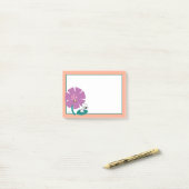 Erdnüsse | Veranschaulichung der Lila Blume der Na Post-it Klebezettel (Auf Schreibtisch)