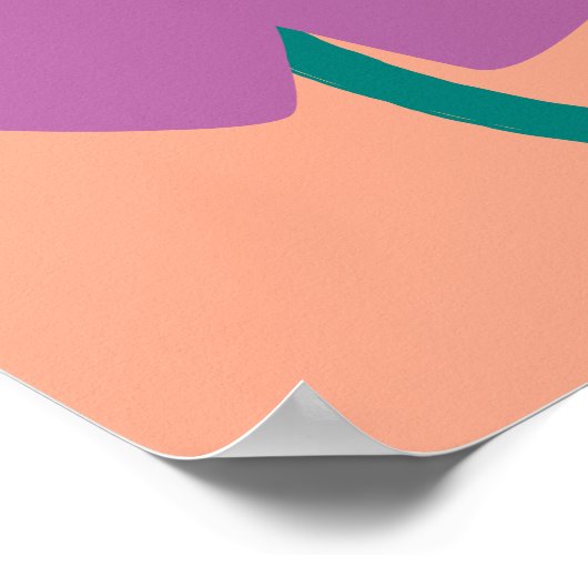 Erdnüsse | Veranschaulichung der Lila Blume der Na Poster (Ecke)