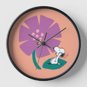 Erdnüsse | Veranschaulichung der Lila Blume der Na Uhr (Vorderseite)