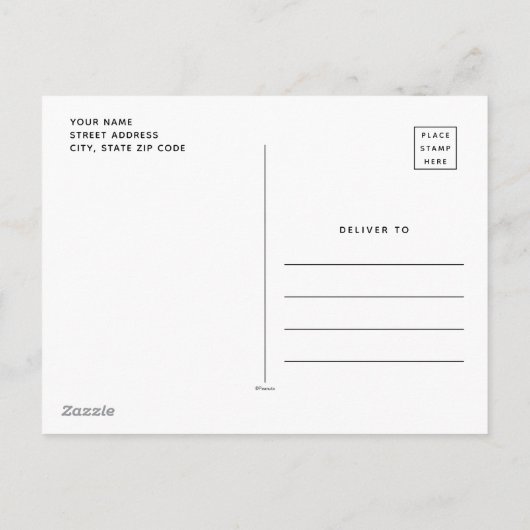 Erdnüsse | Vintage Holzbalkenpflaster Feiertagspostkarte (Rückseite)